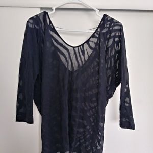 Express Women's Burnout 3/4 tee size S